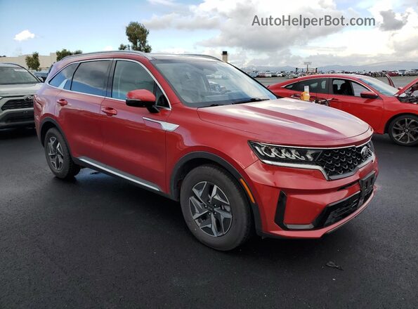 KNDRH4LG2M5033056 2021 KIA SORENTO Красный Передняя правая четверть