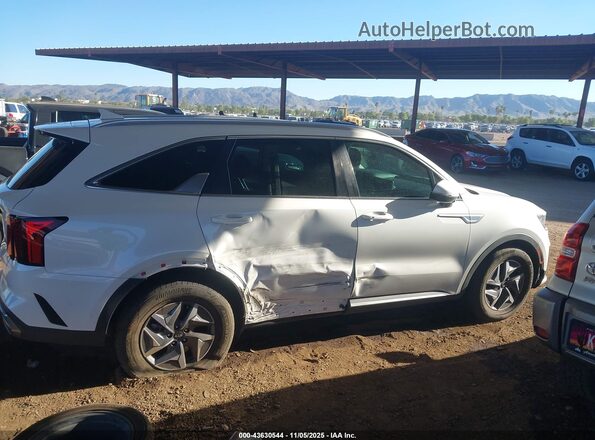 KNDRH4LG2M5035468 2021 KIA SORENTO HYBRID White Widok wnętrza z tyłu