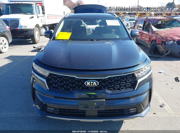 KNDRH4LG8M5019775 2021 KIA SORENTO HYBRID Black Widok wnętrza z tyłu