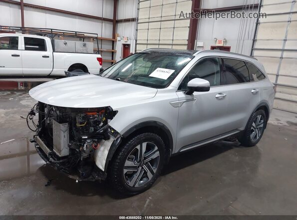 KNDRHDLG2R5247665 2024 KIA SORENTO HYBRID Silver Передня ліва чверть