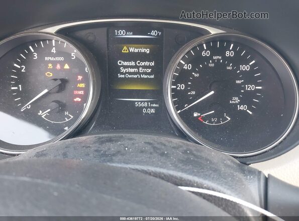 KNMAT2MT3GP650485 2016 NISSAN ROGUE Silver Widok tylnych siedzeń
