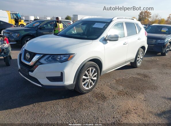 KNMAT2MT6KP514215 2019 NISSAN ROGUE White წინა მარცხენა ხედი სამი მეოთხედიდან