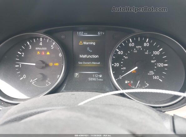 KNMAT2MT7HP576683 2017 NISSAN ROGUE Черный Вид задних сидений