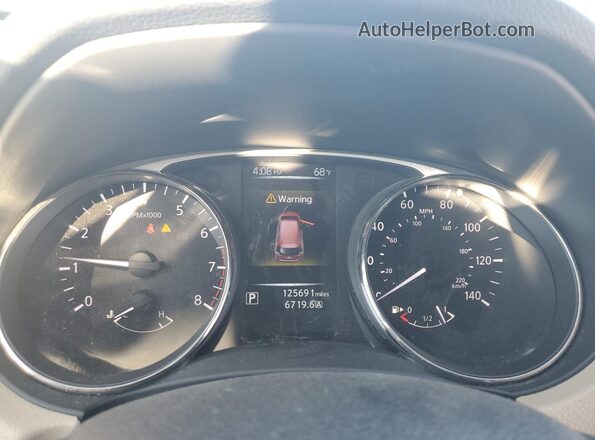 KNMAT2MT8GP601055 2016 NISSAN ROGUE Red Widok zestawu wskaźników