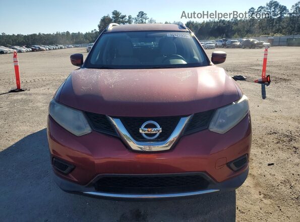 KNMAT2MT8GP601055 2016 NISSAN ROGUE Red Widok z przodu