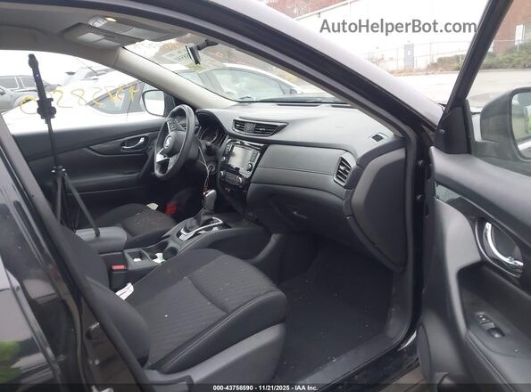 KNMAT2MV1JP578727 2018 NISSAN ROGUE Black წინა სალონის ხედი
