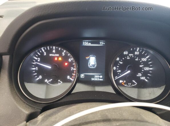 KNMAT2MV6HP541733 2017 NISSAN ROGUE Black Widok zestawu wskaźników
