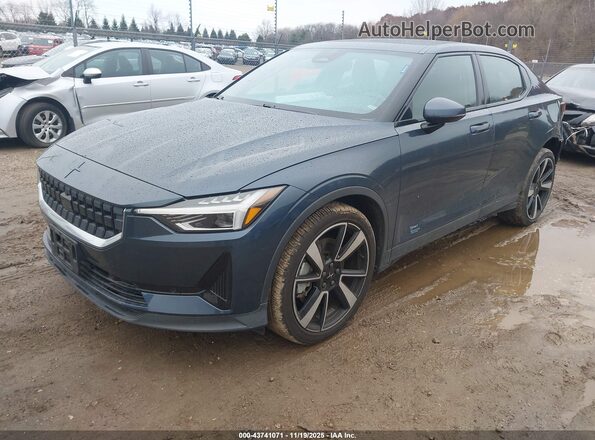 LPSEG3KA1NL083364 2022 POLESTAR 2 Синий Передняя левая четверть