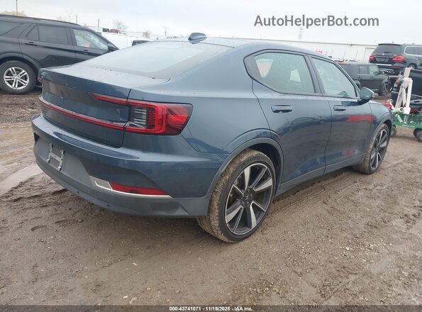 LPSEG3KA1NL083364 2022 POLESTAR 2 Синий Задняя правая четверть