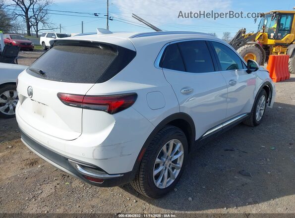 LRBAZLR40MD082794 2021 BUICK ENVISION White Trasero derecho