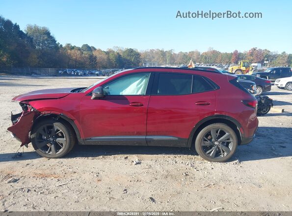LRBAZLR42ND128501 2022 BUICK ENVISION Burgundy Rear interior view