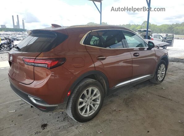LRBAZLR43MD189869 2021 BUICK ENVISION Brown Trasero derecho