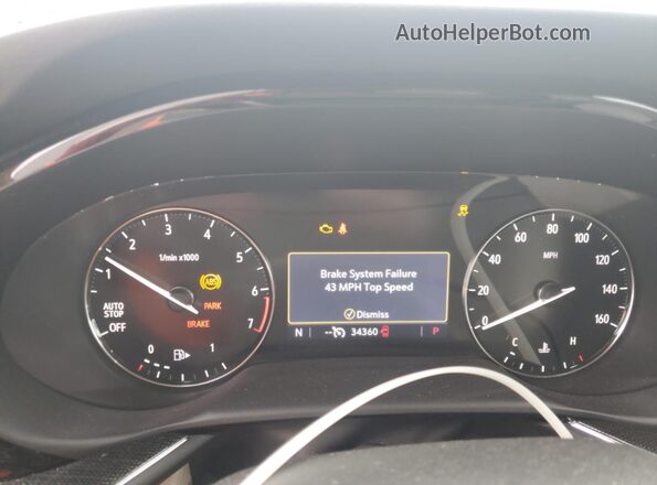 LRBAZLR47MD176218 2021 BUICK ENVISION White Widok zestawu wskaźników