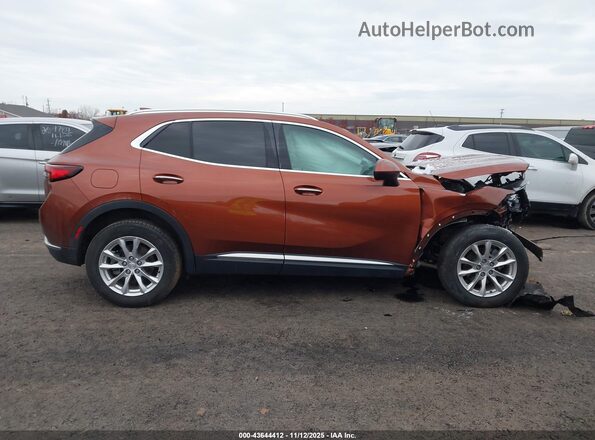 LRBAZLR4XMD041962 2021 BUICK ENVISION Orange Вид задньої частини салону
