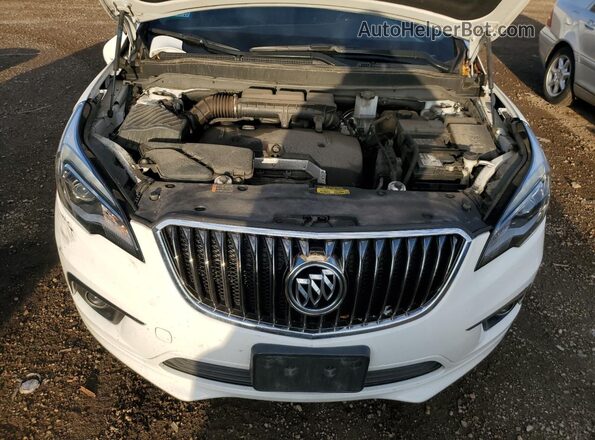 LRBFX1SA0JD007024 2018 BUICK ENVISION White Vista interior trasera