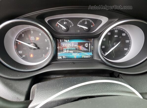LRBFXBSA5LD081001 2020 BUICK ENVISION Maroon Instrument cluster view