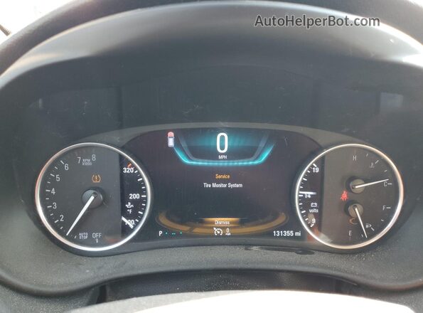 LRBFXESX3GD190150 2016 BUICK ENVISION Black Instrument cluster view