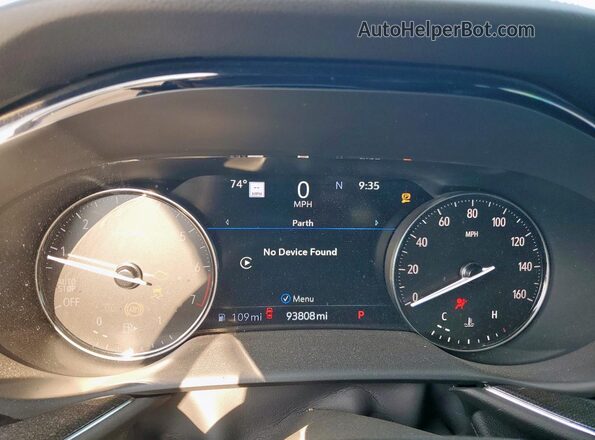 LRBFZNR47MD110558 2021 BUICK ENVISION Black Instrument cluster view