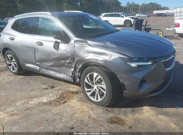 LRBFZNR48MD105093 2021 BUICK ENVISION Серый Вид спереди