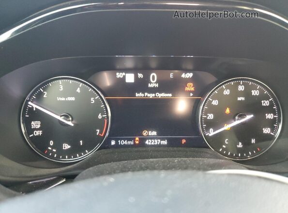 LRBFZNR48MD177251 2021 BUICK ENVISION Red Vista del cuadro de instrumentos