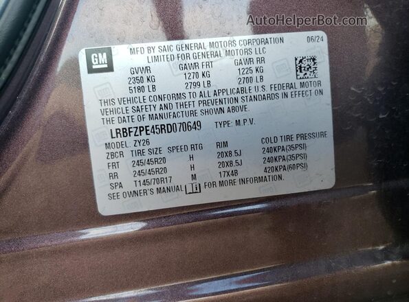 LRBFZPE45RD070649 2024 BUICK ENVISION Purple 