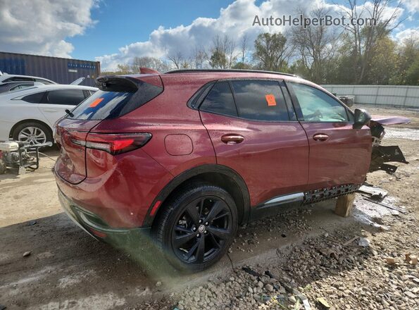 LRBFZPR42ND031411 2022 BUICK ENVISION Burgundy Trasero derecho