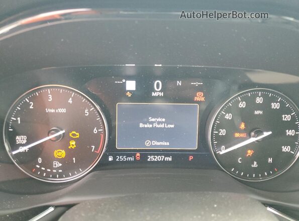 LRBFZRR42ND152001 2022 BUICK ENVISION Gray Вид щитка приладів