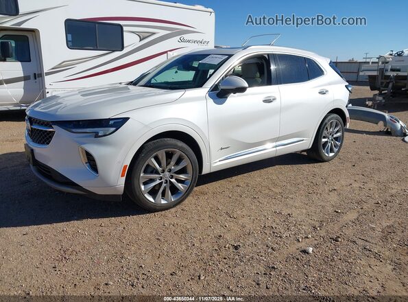 LRBFZSR46PD067611 2023 BUICK ENVISION White წინა მარცხენა ხედი სამი მეოთხედიდან