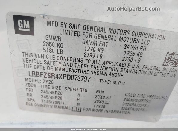 LRBFZSR4XPD073797 2023 BUICK ENVISION White Engine compartment view