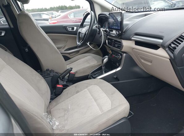 MAJ3S2GE3KC262896 2019 FORD ECOSPORT Silver Front interior view