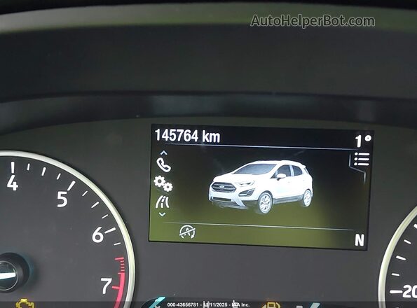 MAJ3S2GE3KC262896 2019 FORD ECOSPORT Silver 