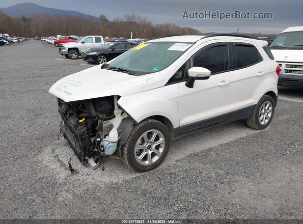 MAJ3S2GE8LC335598 2020 FORD ECOSPORT White წინა მარცხენა ხედი სამი მეოთხედიდან