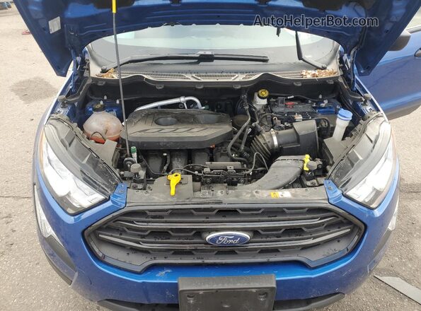 MAJ6S3FL4MC417591 2021 FORD ECOSPORT Blue Вид задньої частини салону