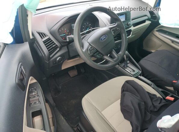 MAJ6S3FL4MC417591 2021 FORD ECOSPORT Blue Вид панелі приладів