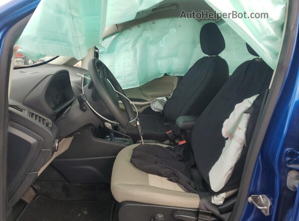 MAJ6S3FL4MC417591 2021 FORD ECOSPORT Blue Вид салону спереду