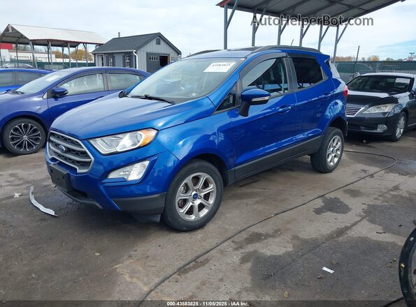 MAJ6S3GL2NC470225 2022 FORD ECOSPORT Синий Передняя левая четверть