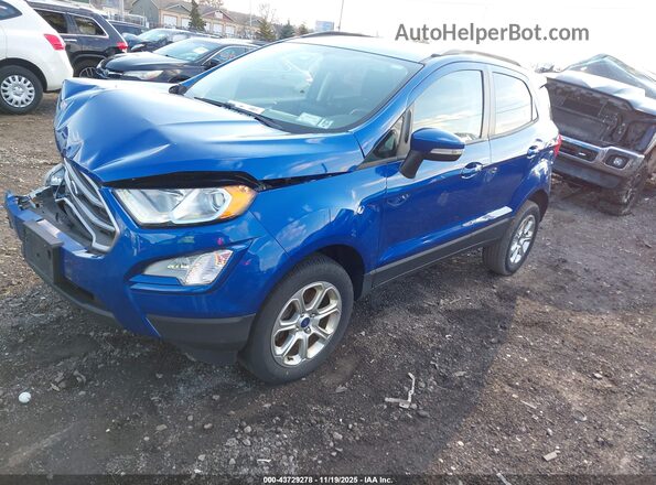 MAJ6S3GL5LC385344 2020 FORD ECOSPORT Blue Առջևի ձախ երեք քառորդ տեսարան