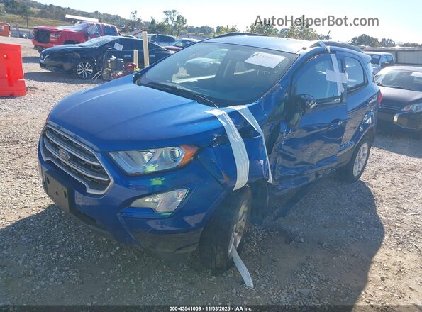 MAJ6S3GLXNC462079 2022 FORD ECOSPORT Синий Передняя левая четверть
