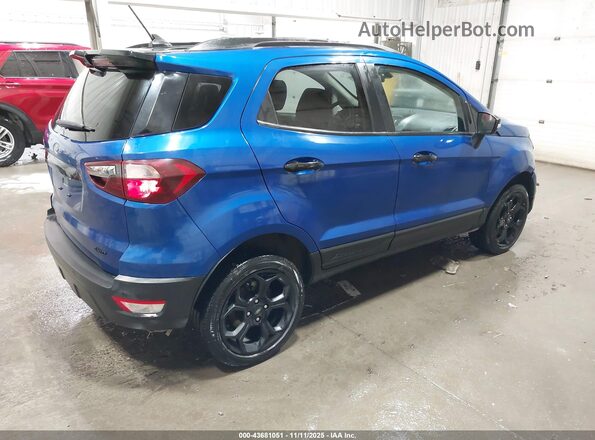 MAJ6S3JLXMC455026 2021 FORD ECOSPORT Синий Задняя правая четверть