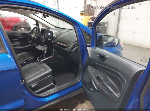 MAJ6S3JLXMC455026 2021 FORD ECOSPORT Синий Вид салона спереди