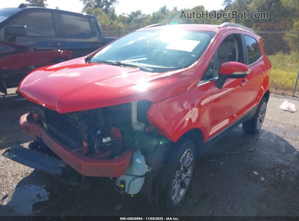 MAJ6S3KL9LC360843 2020 FORD ECOSPORT Red წინა მარცხენა ხედი სამი მეოთხედიდან
