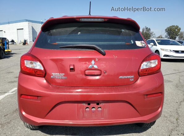 ML32A4HJ0HH015057 2017 MITSUBISHI MIRAGE Красный Вид сзади