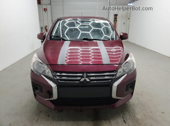ML32AUHJ1MH010671 2021 MITSUBISHI MIRAGE Burgundy 