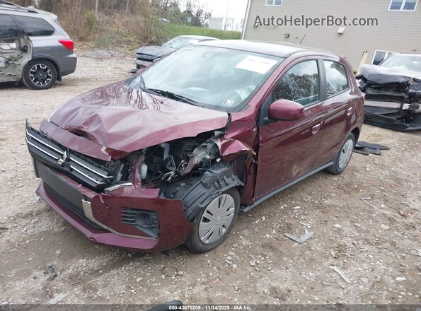 ML32AUHJ2PH001479 2023 MITSUBISHI MIRAGE Maroon Передня ліва чверть