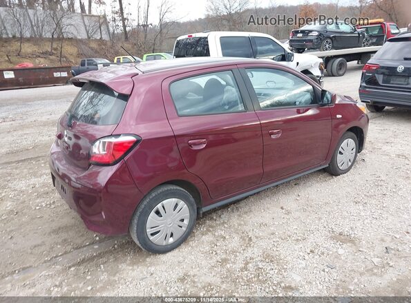 ML32AUHJ2PH001479 2023 MITSUBISHI MIRAGE Maroon Задня права чверть