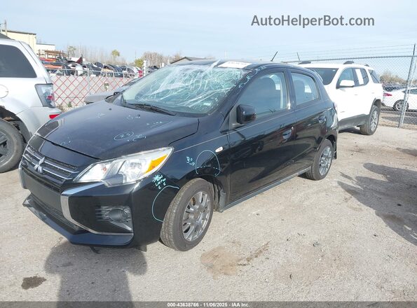 ML32AUHJ5MH005716 2021 MITSUBISHI MIRAGE Черный Передняя левая четверть