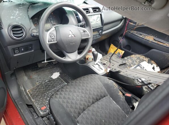 ML32AUHJ9MH009042 2021 MITSUBISHI MIRAGE Red წინა პანელის ხედი