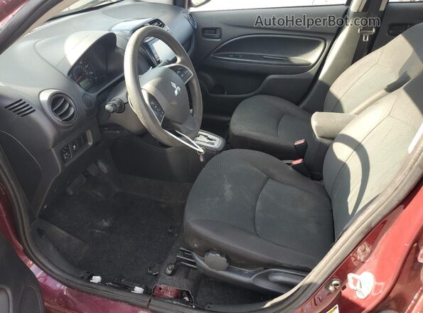 ML32F3FJ2LHF01282 2020 MITSUBISHI MIRAGE Purple Вид салону спереду