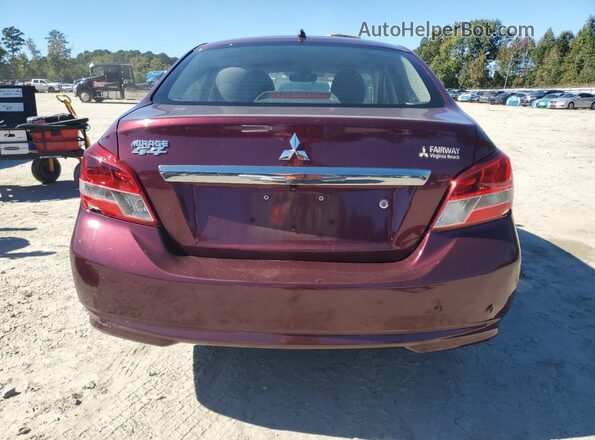 ML32F3FJ3LHF07706 2020 MITSUBISHI MIRAGE Burgundy Հետևի տեսք
