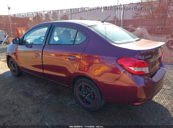 ML32F3FJ4HH000608 2017 MITSUBISHI MIRAGE G4 Бордовый Задняя левая четверть